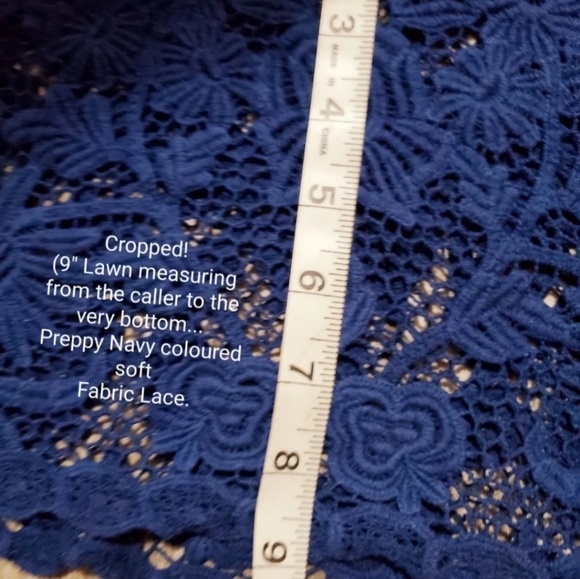 Abercombie Cropped Knit Lace Tank XS fits to M - Picture 4 of 4